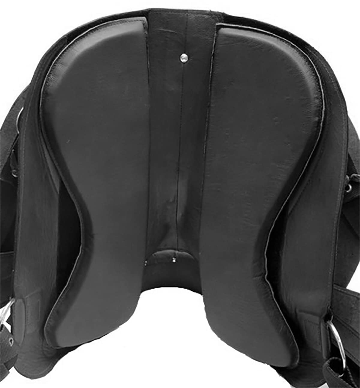 A&M Reitsport Baumloser Westernsattel Michigan Schwarz aus Büffelleder, Größe:16 Zoll