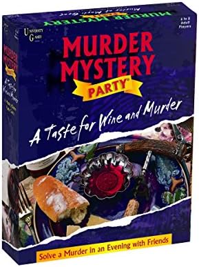 University Games Murder Mystery Party - A Taste for Wine & Murder, Multicolor (33202)