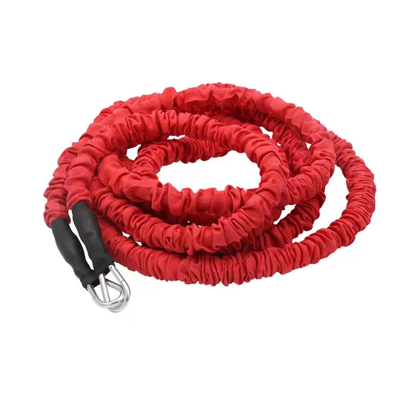 OYINDIZ Resistance Training Rope, Black Band 80lb, 7.5FT Long Red
