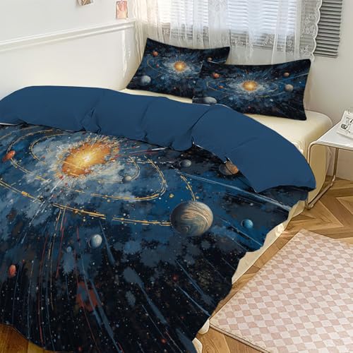 Housse de couette 200x200 espace avec taie d'oreiller 65x65 cm - 4