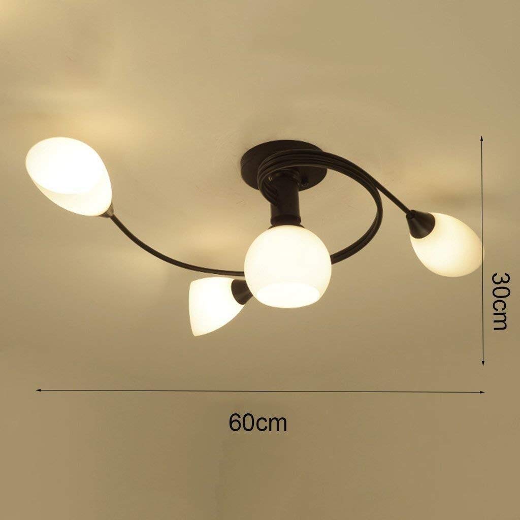 Lampes suspendues lustre monté en surface 4 têtes pour plafond - 6