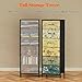 Furnulem Tall 6 Drawers Dresser, Vintage Storage Organizer Unit with Fabric Bins for Bedroom, Living Room, Closet, Nusery, Dorm, Entryway, Bedside Furniture, Sturdy Metal Frame, Wood Top