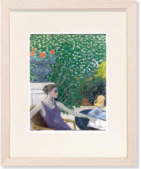 カシニョール 版画 額装 インテリア 美術品 芸術 絵画 アート　美人　フランス Amazon.co.jp: カシニョール 絵画 無関心を装う 女性画 | インテリア