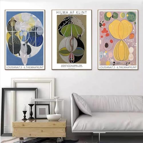 Art abstrait haut de gamme Hilma Af Klint sur toile