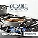 Farberware Cookstart DiamondMax Nonstick Frying Pans/Skillet Set, Dishwasher Safe, 8.25 Inch and 10 Inch, Silver