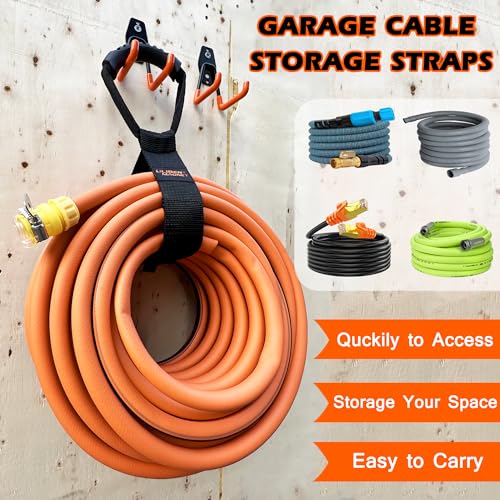Ulibermagnet Extension Cord Storage Straps,Heavy Duty Hose Holder Carrying Strap Organizer,2 Pack Hose Reel Holder For Garage,Indoor Outside Yard,Water Hose,Flexable Hose,Extension Cords thumb #5