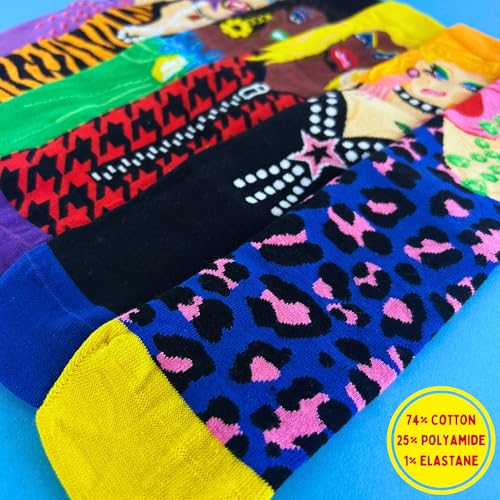 Drag Your Feet Box of 6 Individual Socks Unisex Oddsocks US 6-114