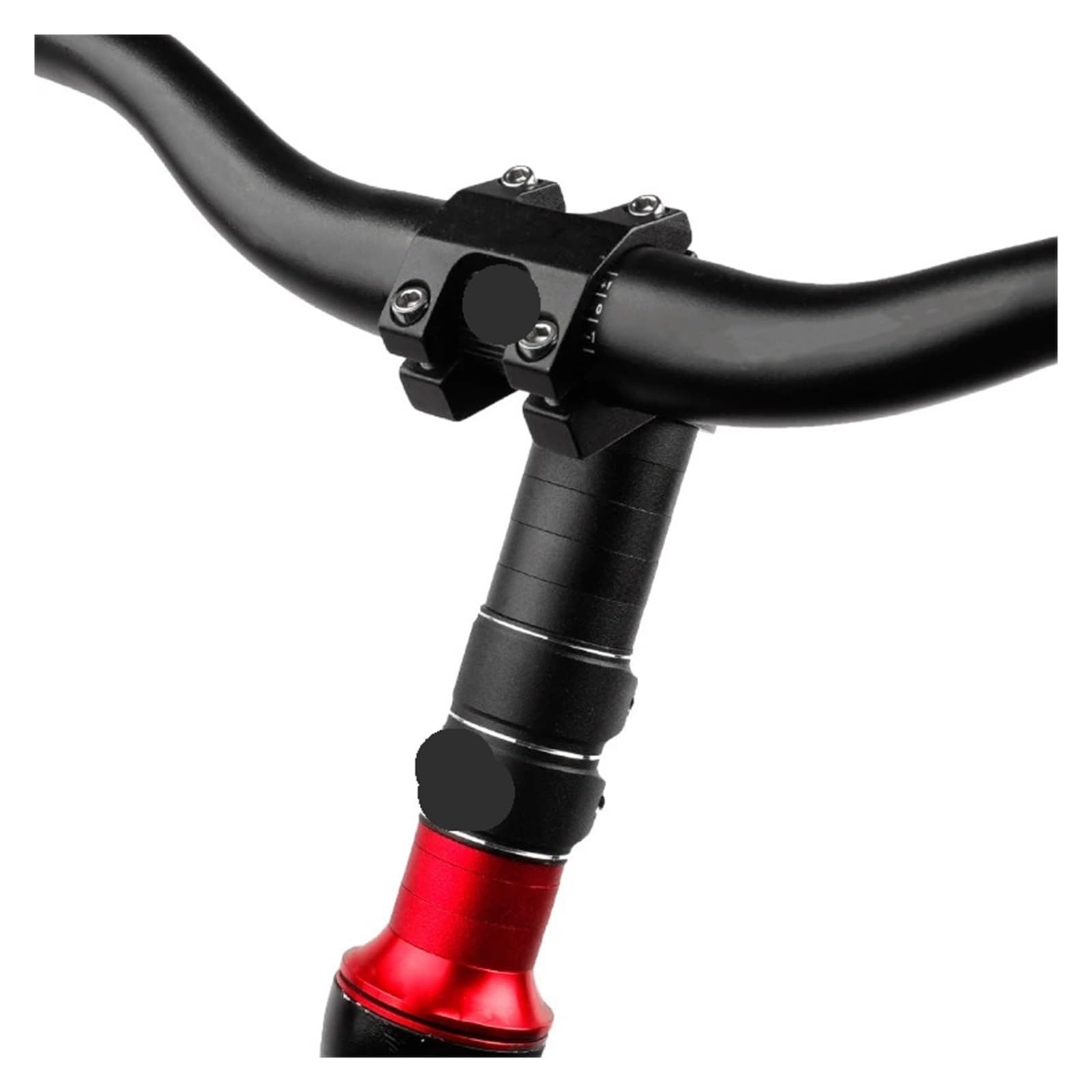 Prolunga dell'attacco Manubrio Prolunga for Altezza Stelo Forcella for Bicicletta Manubrio Adattatore for Rialzo Distanziatore in Lega di Alluminio Accessori for Ciclo 100mm 28,6mm
