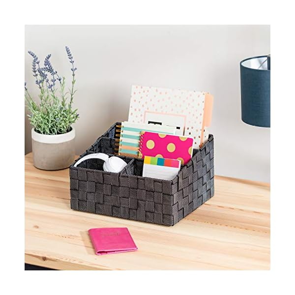 Honey-Can-Do Mail and File Desk Organizer, Salt/Pepper, Drawer - Image 3