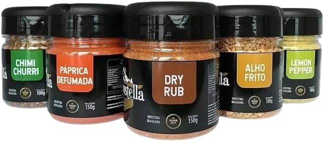 Kit Temperos Para Churrasco Campostella