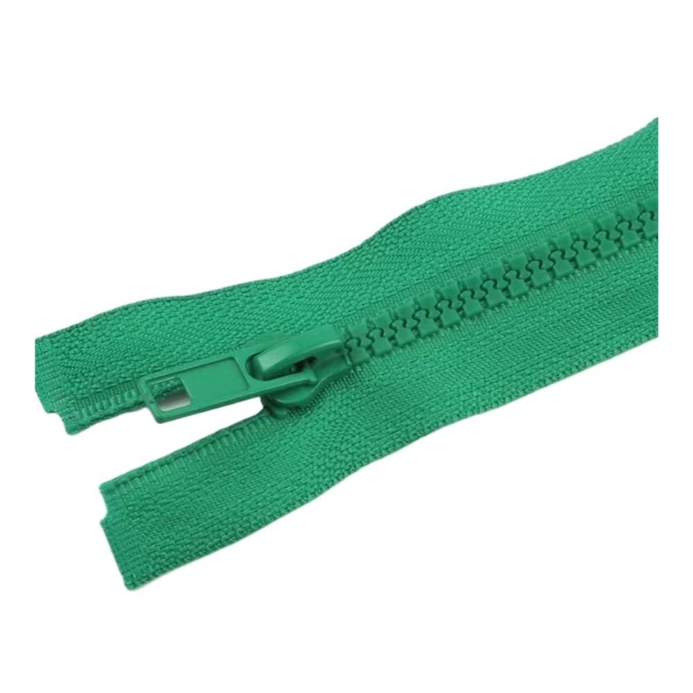 Resin Open-End Auto Lock Zipper Replacement for Sewing(Green,80CM-5#)