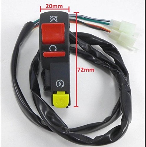 Miniatura 2 de SMT-Interruptor de arranque universal de 78 pulgadas, 0.866 in, compatible con ATV Scooter Dirt BikeHonda Suzuki Yamaha Kawasaki Harley KTM Ducati