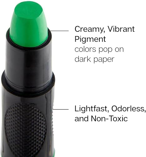 Miniatura 2 de KINGART Juego de lápices de gel, pigmentos de artista, 24 colores únicos, solubles en agua, cremosos e inodoros, uso en papel, madera, lienzo y más