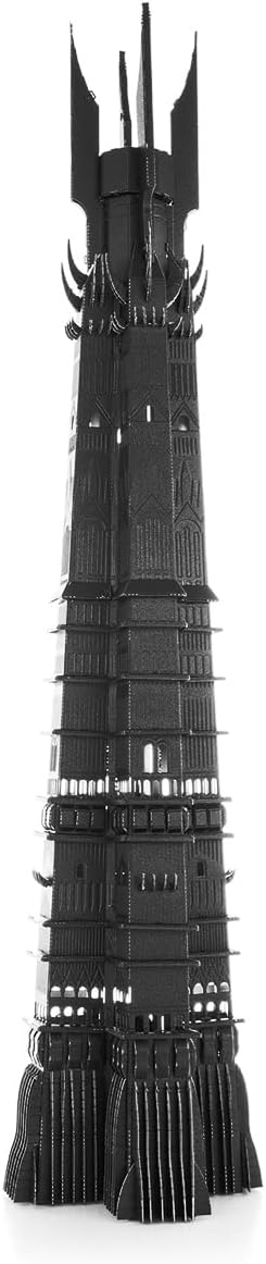 Metal Earth Premium Series Lord of The Rings Orthanc 3D Metal Model Kit Bundle with Tweezers Fascinations
