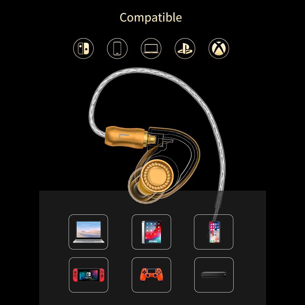 Amazon.co.jp: Hifi Kingdom EPZ Q5 Hifiモニタリングイヤホン
