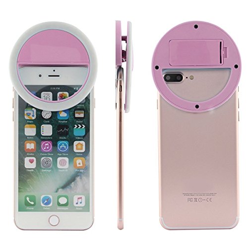 Selfie Ring Light: Luz De Selfie Para O Celular - Cor Rosa (Sefie Light)