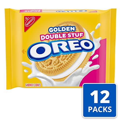 Image of OREO Double Stuf Golden Sandwich Cookies, 12-14.03 oz Packs