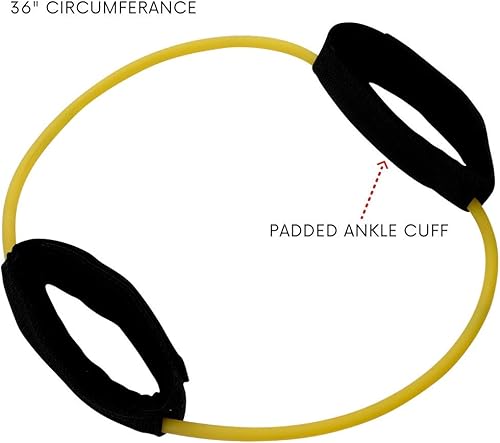 Miniatura 10 de Body-Solid Tools (BSTART5) - Bandas elásticas para el tobillo, para entrenamiento, tubo de resistencia a la luz para fisioterapia y entrenamientos