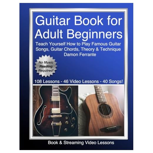 Guitar Book for Adult Beginners: Teach Yourself How to Play Famous Guitar Songs, Guitar Chords, Music Theory & Technique (Book & Streaming Video Lessons)