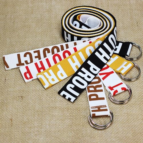 Unisex Canvas Belt With Double D-Ring Buckle Nylon Belts For Dress Jeans2