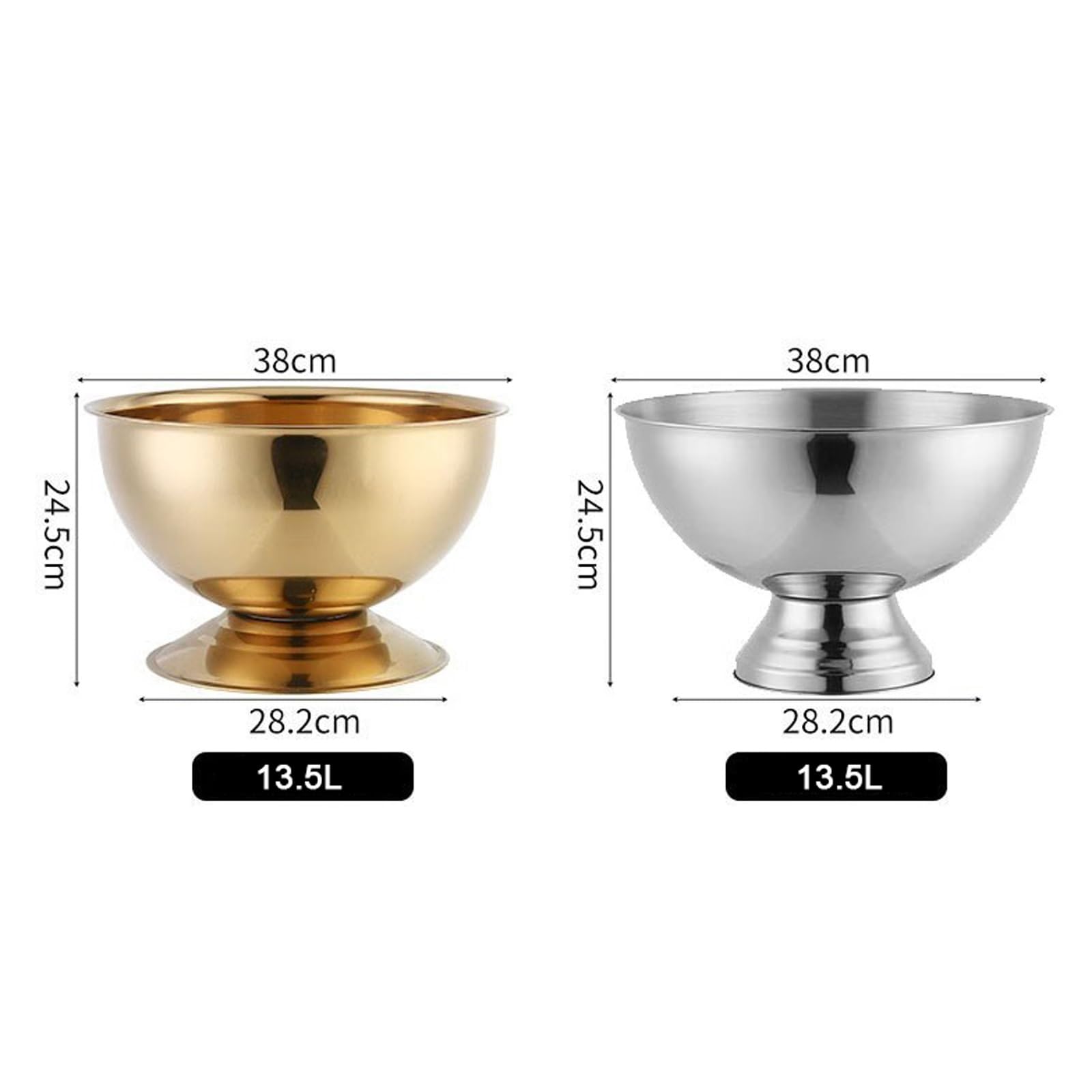 cubo de champán Cubitera de metal con aislamiento de acero inoxidable de 13,5 l, cubos de hielo grandes for fiestas, cubos de champán for bebidas y cubos de hielo for negocios y fiestas familiares cub