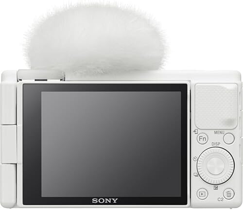 Miniatura 2 de Sony Cámara digital ZV-1  Paquete blanco con kit de accesorios Sony Vlogger + batería y cargador + paño de limpieza de microfibra + micrófono
