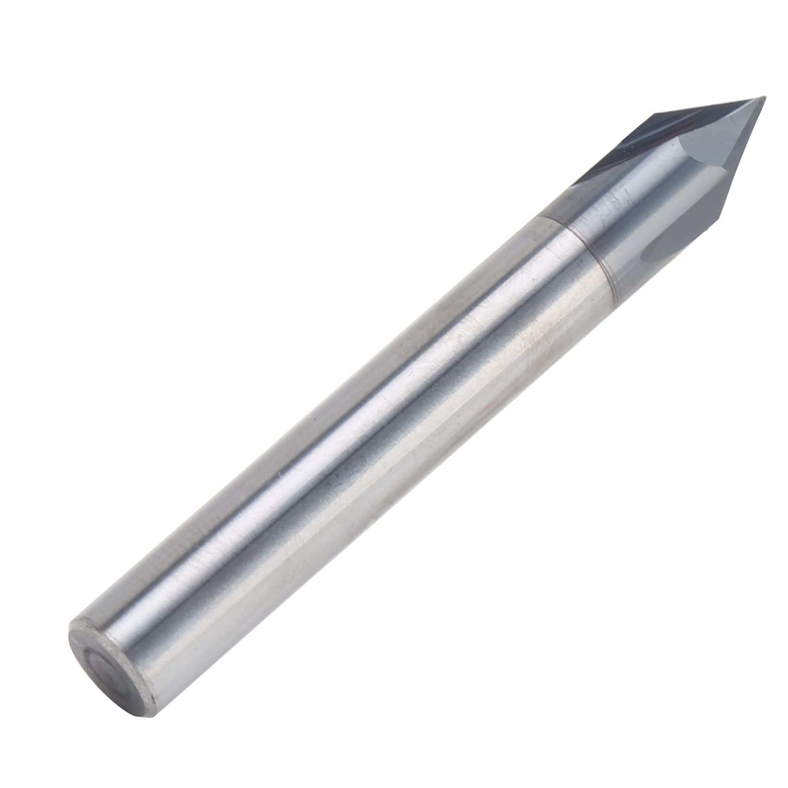 Frez Palcowy z Fazowaniem 60° Precyzyjny Frez 3-ostrzowy Stal Wolframowa do Frezowania CNC i Grawerowania Aluminium i Miedzi - 1 szt. (D8*60°*60L)