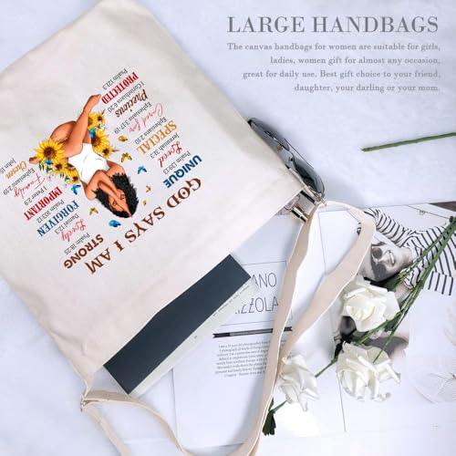 Image of Lify Women's Retro Large Size Canvas Shoulder Bag Hobo Crossbody Handbag Casual Tote - 1 Piece