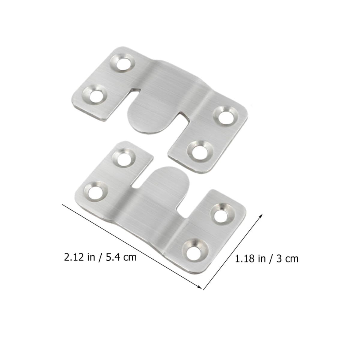 Alipis Ganchos Entrelazados Diseño Simple y Resistente para Colgar Cuadros de Acero Inoxidable para Instalar Espejos 16 Pares y Marcos de Fotos