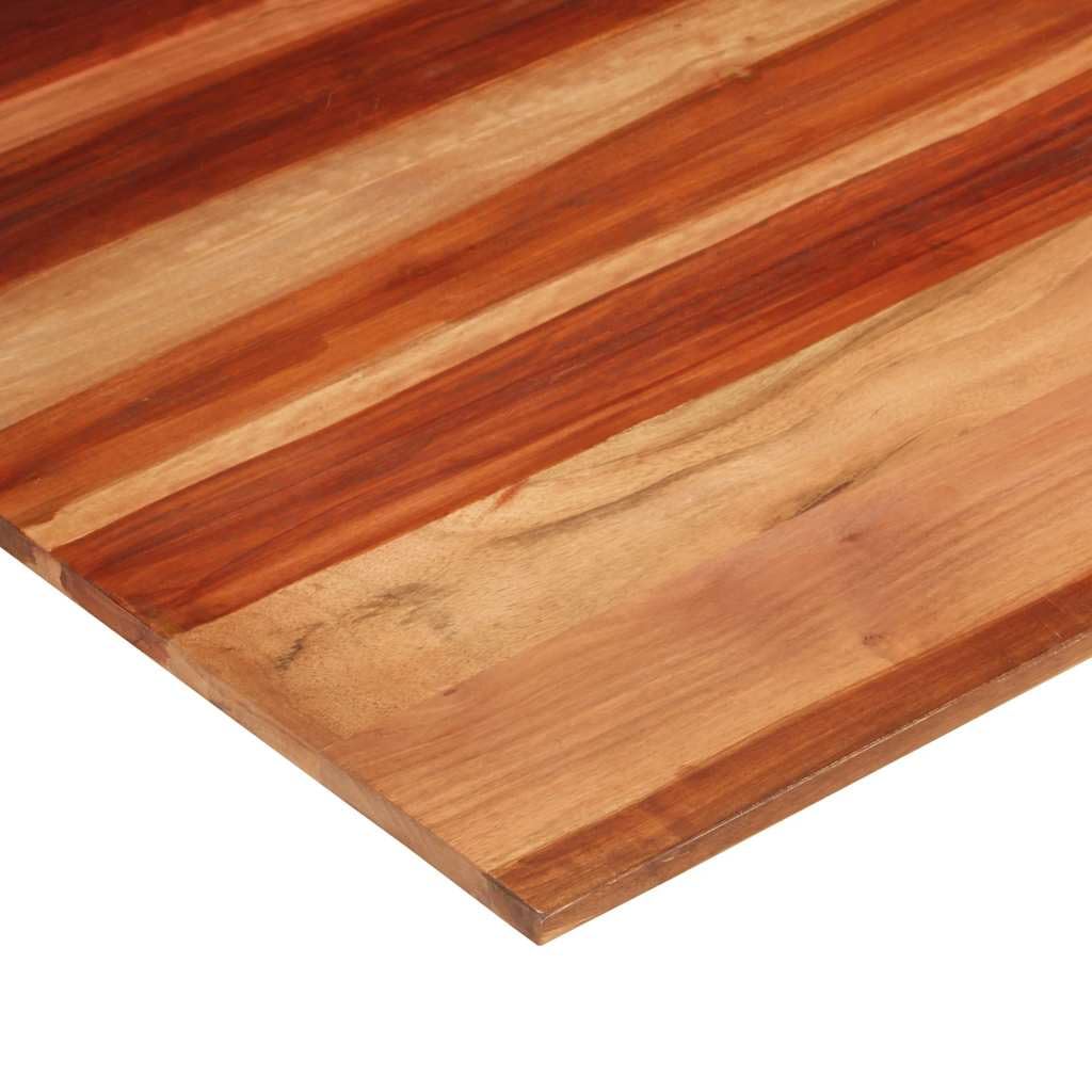 vidaXL Tischplatte Massivholzplatte Holzplatte Ersatztischplatte Holz Platte für Tisch Esstisch 15-16 mm 80x80 cm Massivholz Akazie