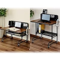 チェスト付きローデスク C/D:60582] ラック付きデスク アチーブOAK ｜ ORDERING SHOP