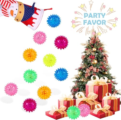 Piucrty Igelball Mitgebsel Kindergeburtstag 12Pcs Leuchtball Gastgeschenke Jump Ball Leuchtspielzeug Kinder Stressball Give Aways Kleinigkeiten Led Flummies Party Gadgets Kleine Grundschule Geschenke