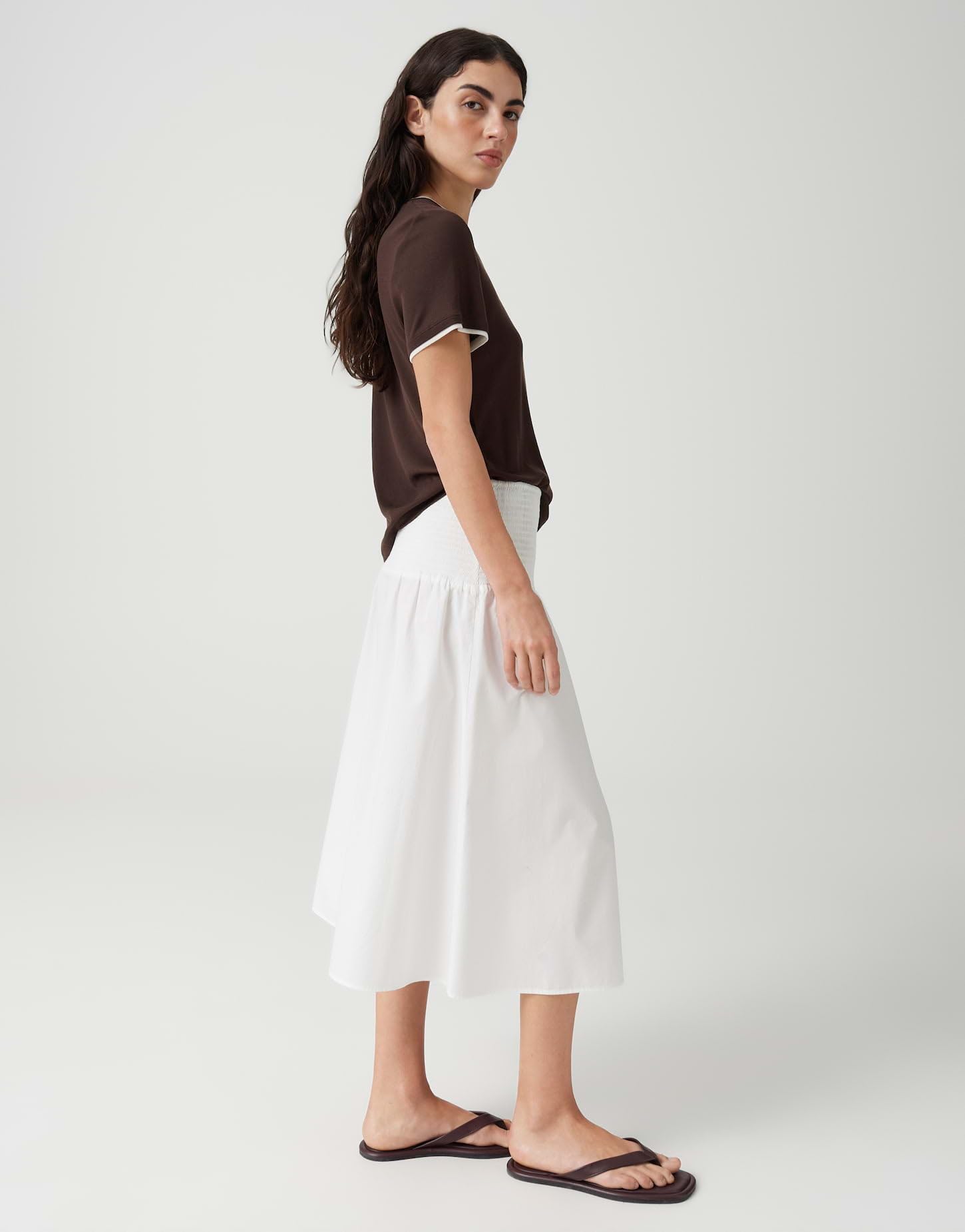 OPUS Damen Midirock | Sommerlicher A-Linien Rock aus BCI Cotton