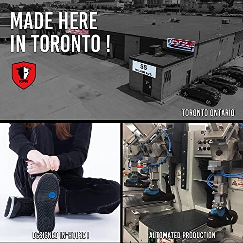 KPR Safety I886 Men's ASTM Approved Athletic Safety Work Shoes Composite Toe Waterproof Nubuck Leather Antislip ESR Wide Width3