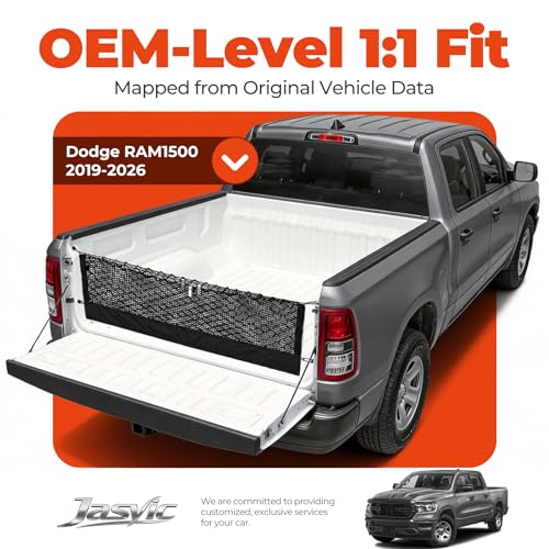 Image of 3-Layer Cargo Net for Dodge RAM1500 /2500 /3500 2019-2026, Zoned Storage Use