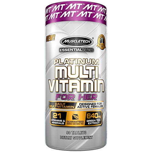 Muscletech Essential Series Platinum Multi Vitamin for Her, 90 Count