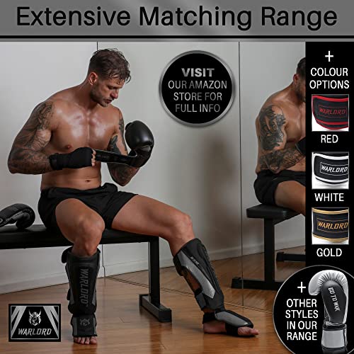 Warlord “Yari” Superior Boxing Gloves Men, Muay Thai Gloves, Mma Gloves, Kickboxing Gloves, Punching Bag Gloves, Boxing Bag, Heavy Bag Gloves, Boxing Equipment, Pre Workout Sets (Black/Silver, 14 Oz) #TOP6