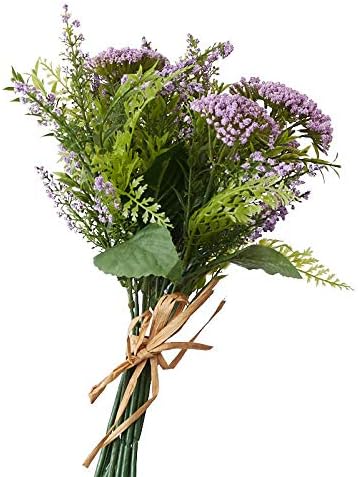 Factory Direct Craft Artificial Lavender, Heather, and Queen Anne's Lace Bundle - Bouquet of Spring and Summer Garden Flowers (Size: 14" H)