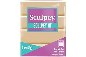 Sculpey III Tan Polymer Clay: Moldable Magic for Creation and Repair