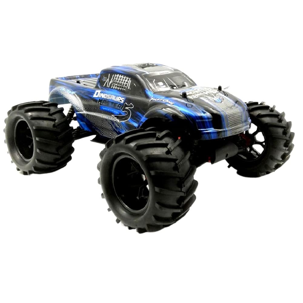 QIYHBVR 1:8 Scale Fast Brushless RC Car For Adults, 4WD High Speed RC Monster Truck, 80+ KMH, All Terrain 2.4Ghz Hobby RC Truck, Off-Road Remote Control Vehicle, 2 Batteries 50+ Min Play