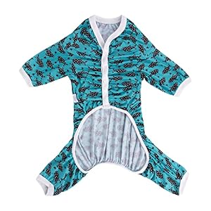 CuteBone Big Dog Pitbull Golden Retriever Post Surgery Clothes Stretchy Calming Anxiety Pajamas Shirts Shedding Suits Onesie for Medium/Large Sized Dogs ZP09M CuteBone Big Dog Pitbull Golden Retriever Post Surgery Clothes Stretchy Calming Anxiety Pajamas Shirts Shedding Suits Onesie for Medium/Large Sized Dogs ZP09M