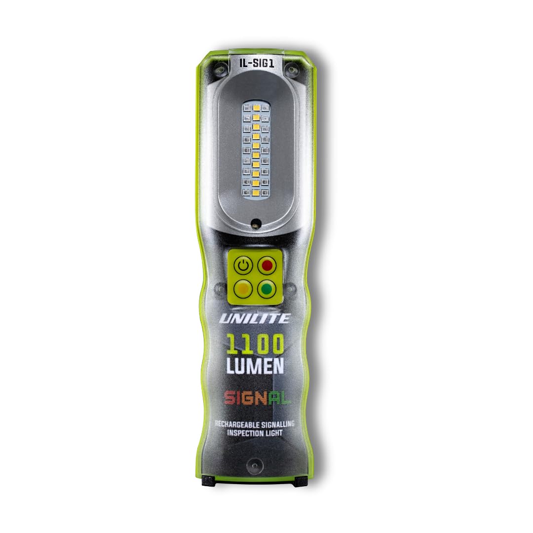 Unilite IL-SIG1 Signal Light 600 Lumen SMD LED USB Rechargeable with 100 Lumen Torch in Top and DC-USB Cable