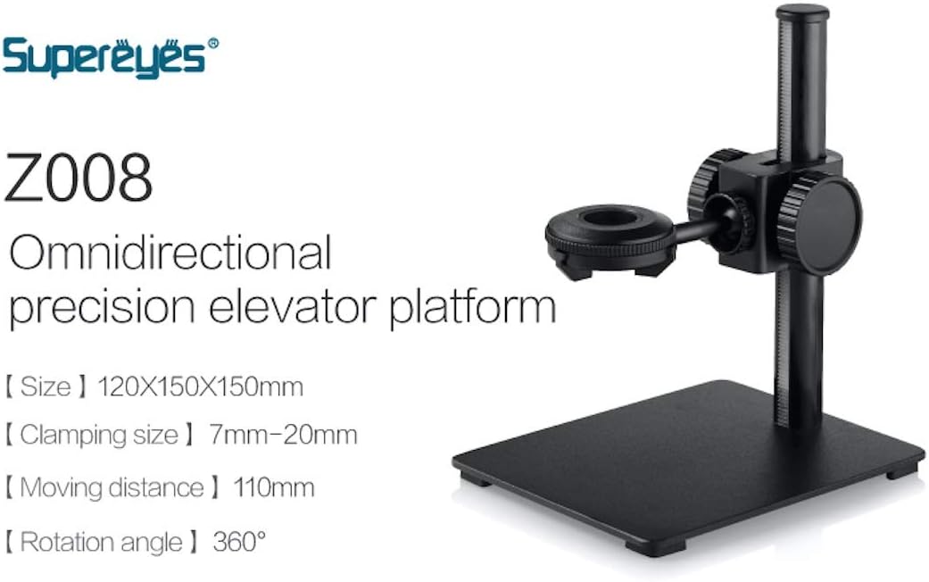 Z008 Microscope Precision Portable Adjustable Stand for Digital Microscope Otoscope