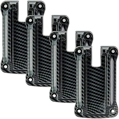 DeYoungArbeit Gun Magnet Mount Holster 36lbs Quick Load Pistol Holder Tactical Firearm Accessories Concealed Mount Holder for Truck, Car, Home, Cashier, Vehicle, Desk (Carbon Fiber 4 Pack)