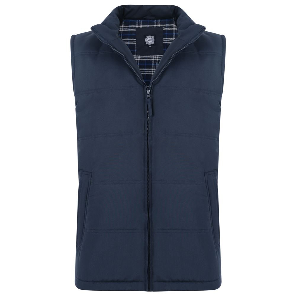 Kam Blue Gilet Padded Bodywarmer Navy |6Xl