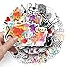 50pcs Music Stickers for Adult, Musical Note Waterproof Vinyl Decal for Girl Teen Kids Water Bottle Laptop Phone Computer Skateboard Luggage Notebook Party Supplies (Colourful-J4)