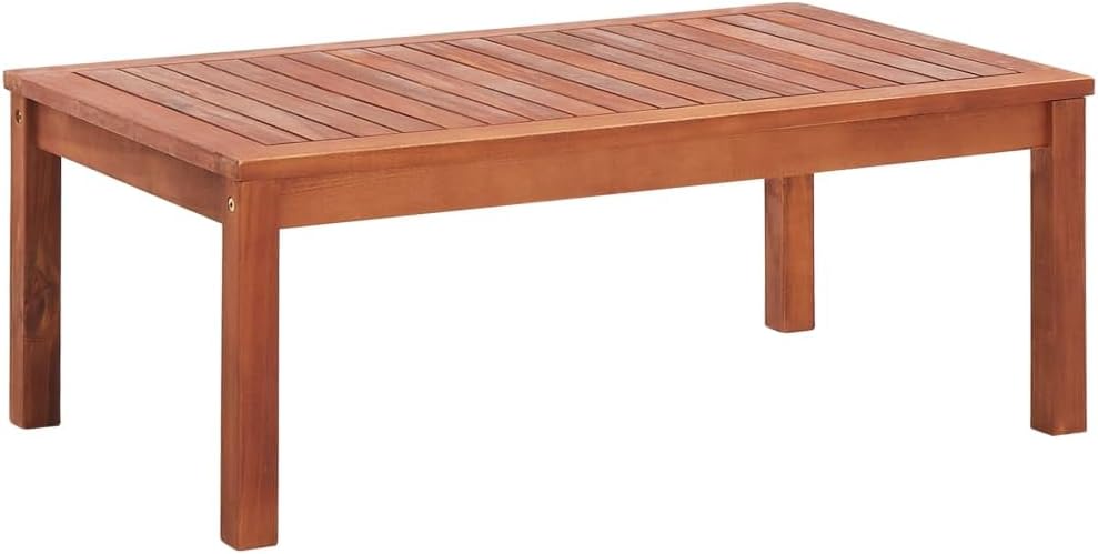 vidaXL 4 Piece Solid Acacia Wood Small Garden Lounge Set in Natural