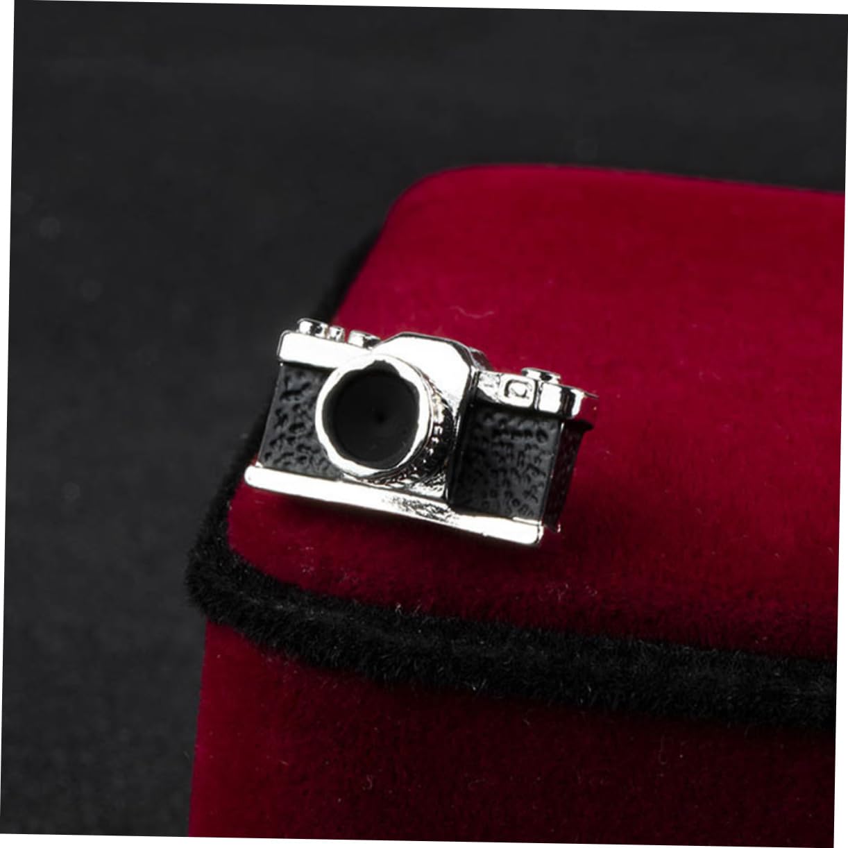 Beavorty Herren Manschettenknöpfe im Kameradesign Dekorative Cufflinks mit Box Elegantes Accessoire für Anzüge und Formelle Anlässe Verarbeitet und Langlebig
