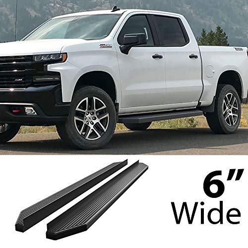 Estribos HD Ridez Flat Board 6" Negro para Silverado 2019-2026 miniatura 2