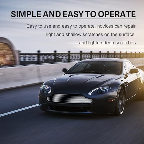 Image of Scratch Remover Wax for Vehicles - Car Paint Scratch Remover with Sponge & Wipe, Car Scratch Repair Kit for All Color, Auto Detailing Polish for Light to Deep Scratches (2)